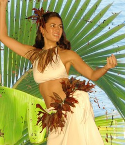Tahitian dancer costume
